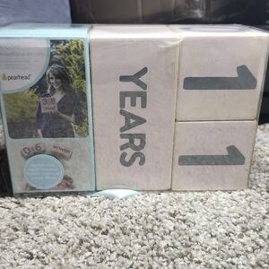 Wooden milestone blocks